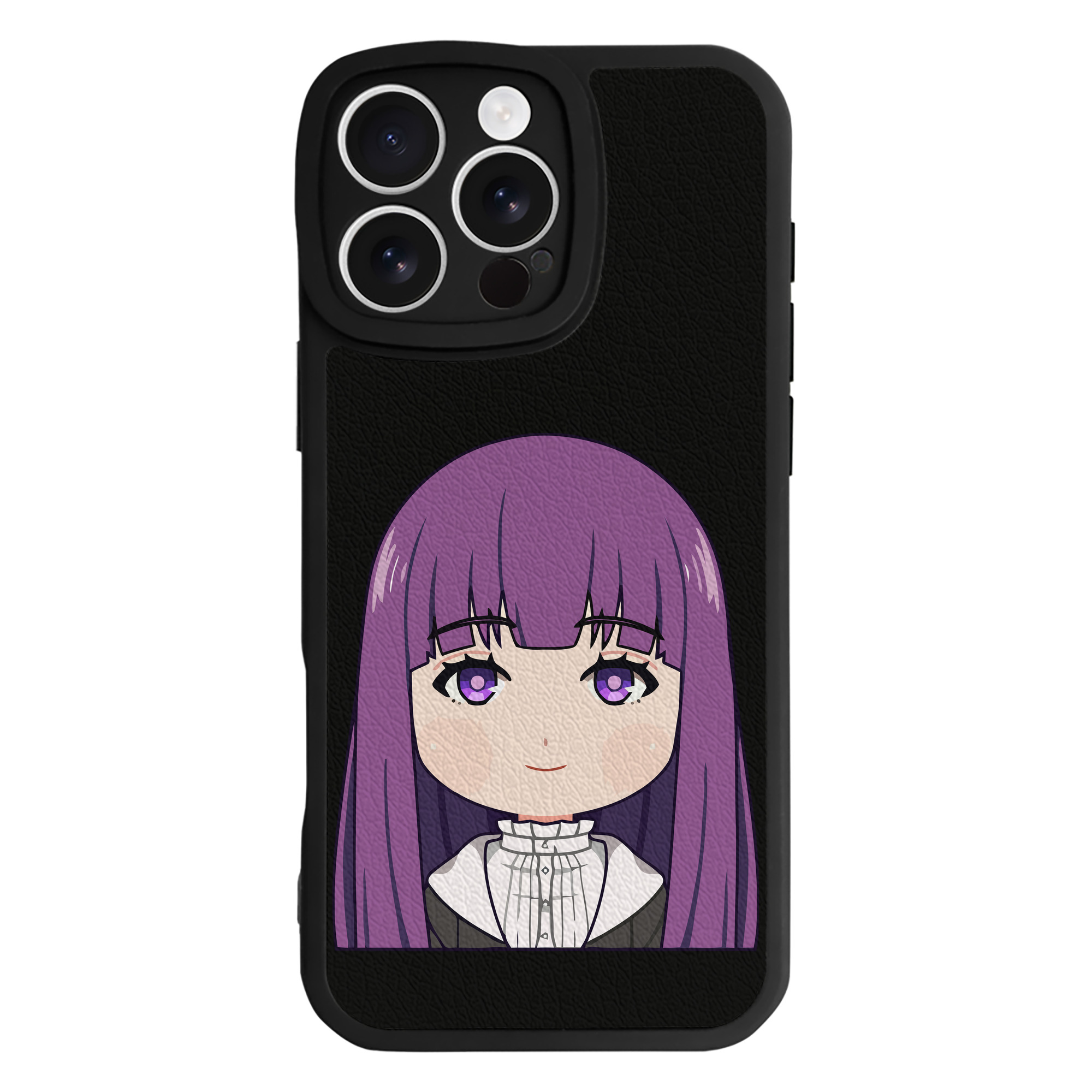 （画像用） 葬送のフリーレン Frieren 【iPhone 16シリーズ対応】シリコンスマホケース（レザー調） 材質：シリコン